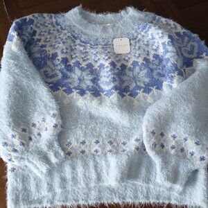 Altar'd State  Holly Fuzzy Fair Isle Sweater